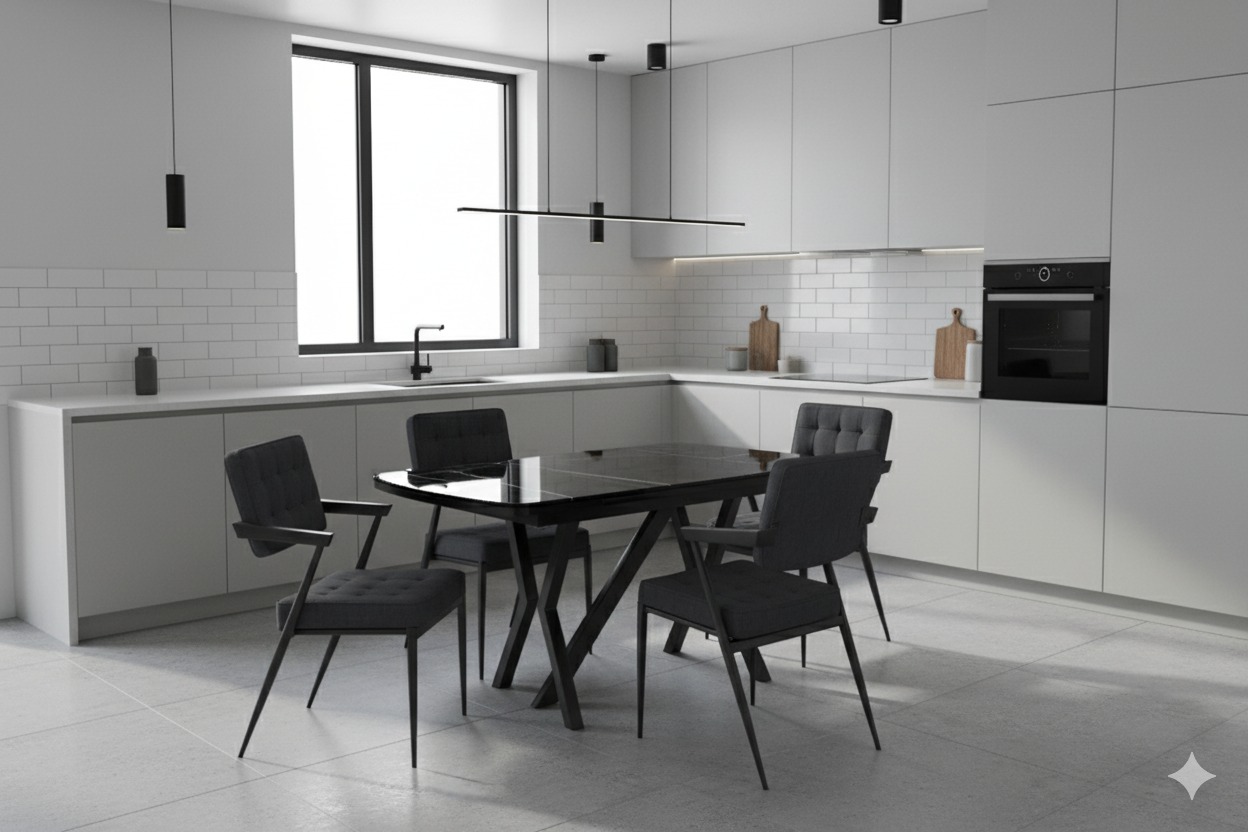 Gloks Masa Zara Sandalye Mutfak Mobilyası